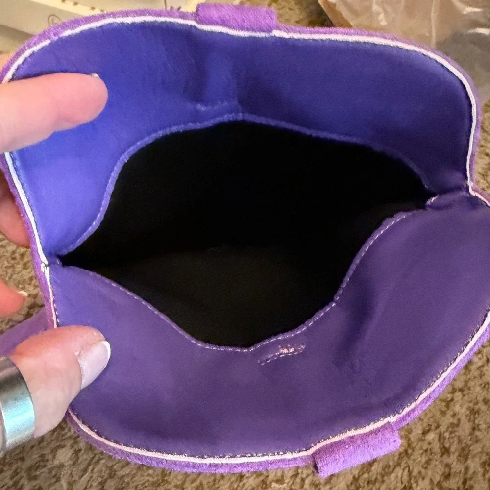 Fomoti Womens Purple Faux Suede Western Cowboy Boots Embroidered Sz 11 NEW - Picture 12 of 15